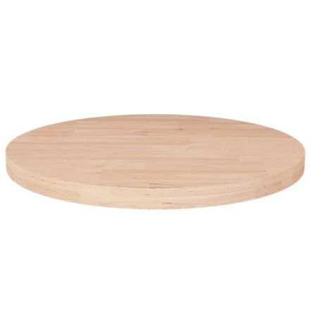 vidaXL kerek kezeletlen tömör tölgyfa asztallap Ø40 x 2,5 cm