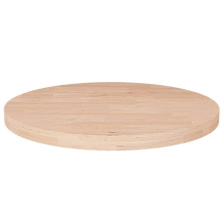 vidaXL kerek kezeletlen tömör tölgyfa asztallap Ø50 x 2,5 cm