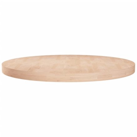 vidaXL kerek kezeletlen tömör tölgyfa asztallap Ø80 x 4 cm