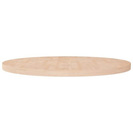vidaXL kerek kezeletlen tömör tölgyfa asztallap Ø90 x 4 cm