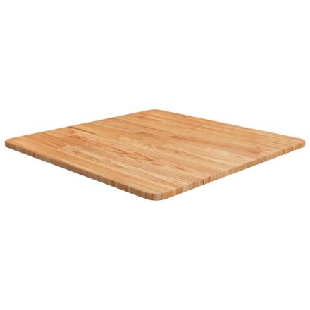 vidaXL világosbarna kezelt tömör tölgyfa négyzet asztallap 60x60x1,5cm