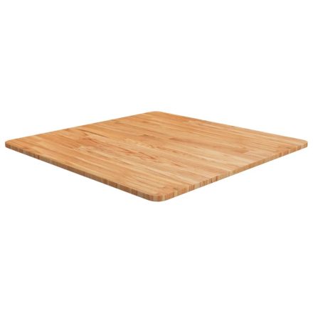 vidaXL világosbarna kezelt tömör tölgyfa négyzet asztallap 70x70x1,5cm