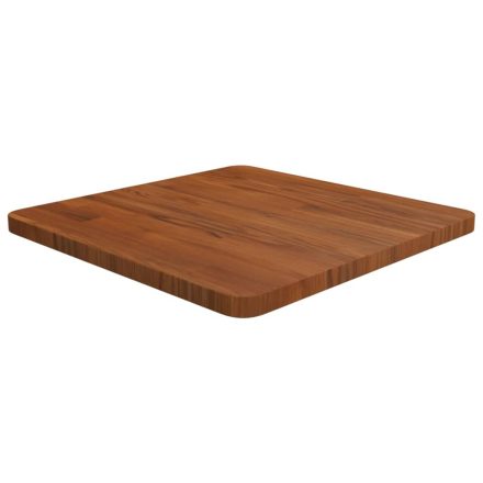 vidaXL sötétbarna kezelt tömör tölgyfa négyzet asztallap 50x50x2,5cm
