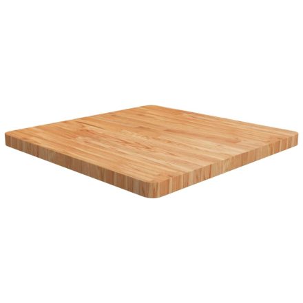 vidaXL világosbarna kezelt tömör tölgyfa négyzet asztallap 70x70x4 cm