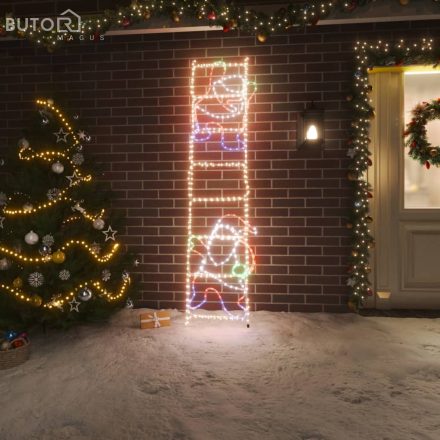 vidaXL összecsukható Mikulás a létrán figura 552 LED-del 50 x 200 cm