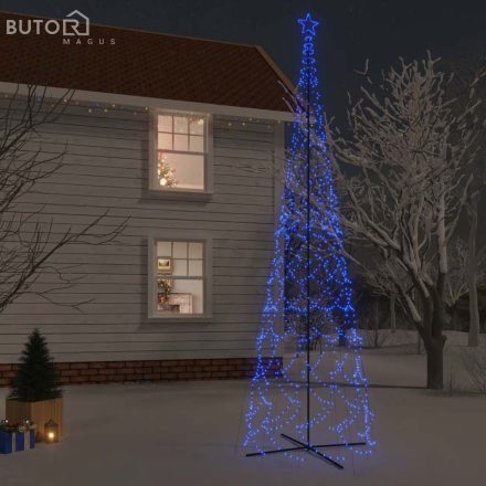 vidaXL kúp alakú karácsonyfa 3000 kék LED-del 230 x 800 cm