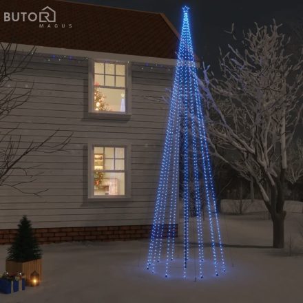 vidaXL karácsonyfa cövekkel 1134 kék LED-del 800 cm