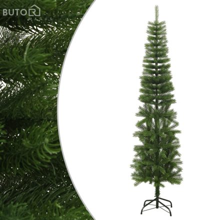 vidaXL vékony polietilén műkarácsonyfa állvánnyal 240 cm