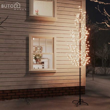 vidaXL LED-es cseresznyevirágfa 368 meleg fehér LED-del 300 cm