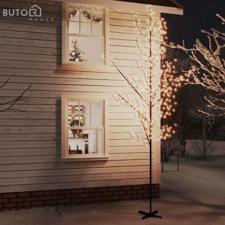vidaXL LED-es cseresznyevirágfa 672 meleg fehér LED-del 400 cm