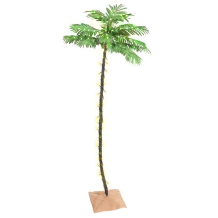vidaXL LED-es pálmafa 136 meleg fehér LED-del 220 cm