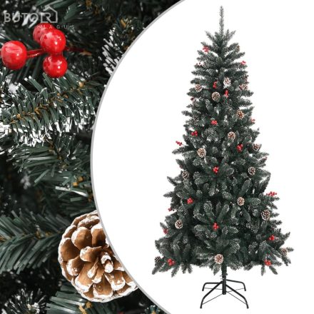 vidaXL zöld PVC műkarácsonyfa állvánnyal 240 cm