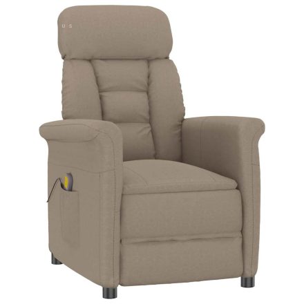 vidaXL Masszázsszék párnával Tópszínű 70.5 x 96.5 x 95 cm szövet