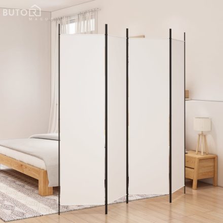 vidaXL 4 paneles fehér szövet térelválasztó 200 x 200 cm