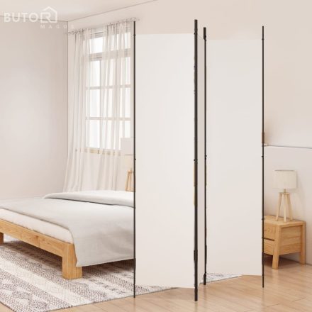 vidaXL fehér 3 paneles szövetparaván 150x220 cm