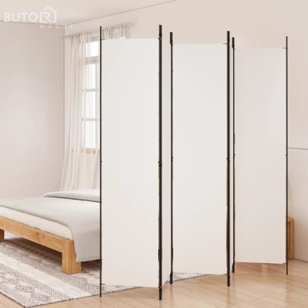  vidaXL fehér 5 paneles paraván 250x220 cm szövet