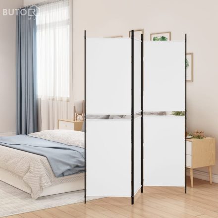 vidaXL fehér 3 paneles szövetparaván 150x180 cm