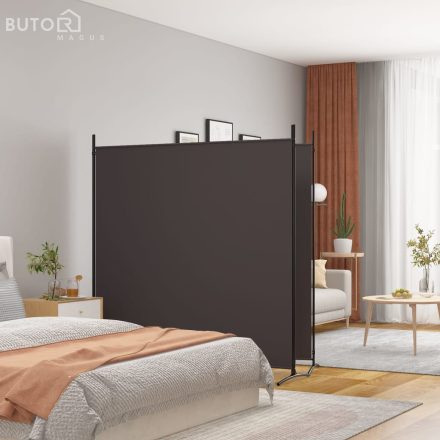 vidaXL 2 paneles barna szövet paraván 348x180 cm