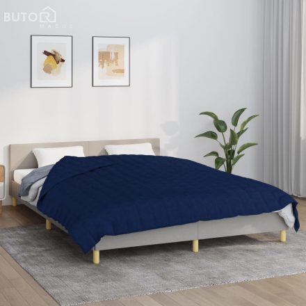 vidaXL kék szövet súlyozott takaró 200 x 225 cm 13 kg