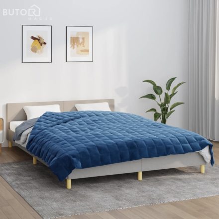 vidaXL kék szövet súlyozott takaró 200 x 225 cm 9 kg