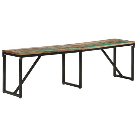 vidaXL tömör újrahasznosított fa pad 160 x 35 x 46 cm