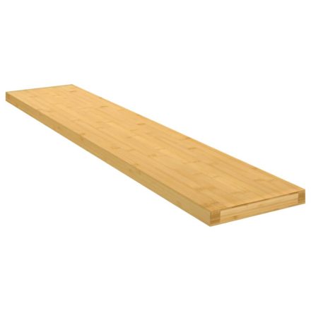 vidaXL bambusz fali polc 100x20x2,5 cm