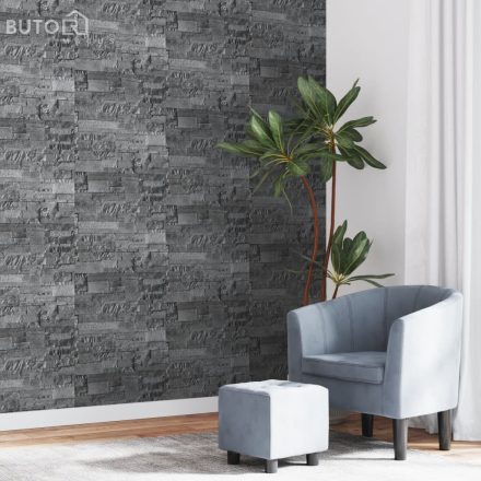 vidaXL fekete kőhatású nem szőtt 3D tapéta 10 x 0,53 m
