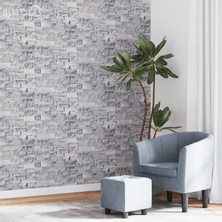vidaXL szürke és barna kőhatású nem szőtt 3D tapéta 10 x 0,53 m