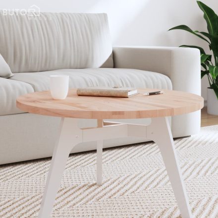 vidaXL tömör bükkfa kerek asztallap Ø70 x 2,5 cm