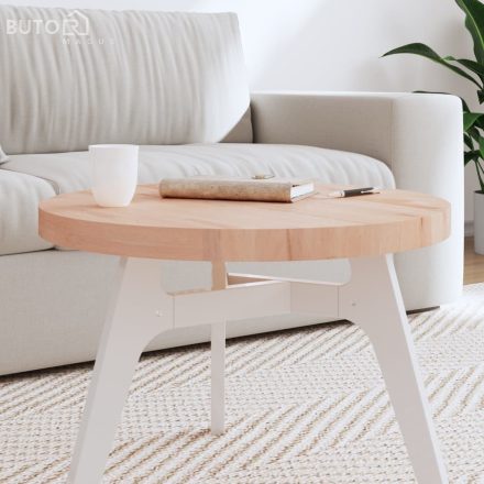 vidaXL tömör bükkfa kerek asztallap Ø60 x 4 cm