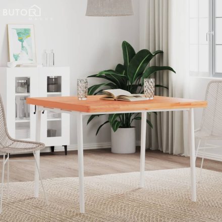 vidaXL tömör bükkfa négyzet alakú asztallap 90x90x4 cm