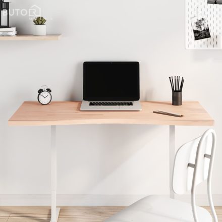 vidaXL tömör bükkfa íróasztallap 110 x (50-55) x 2,5 cm