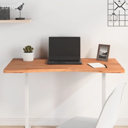vidaXL tömör bükkfa íróasztallap 100 x (45-50) x 2,5 cm