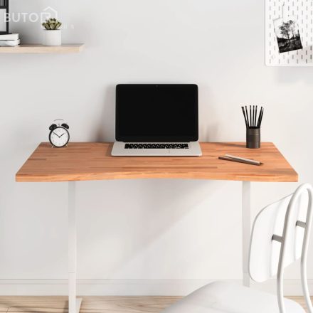 vidaXL tömör bükkfa íróasztallap 100 x (55-60) x 2,5 cm