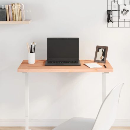 vidaXL tömör bükkfa íróasztallap 80 x 40 x 2,5 cm