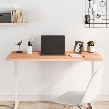 vidaXL tömör bükkfa íróasztallap 110 x 55 x 2,5 cm