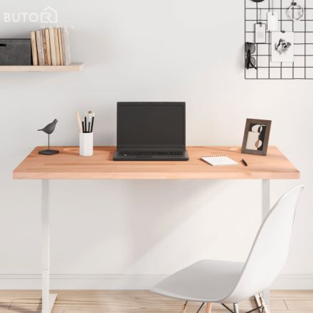 vidaXL tömör bükkfa íróasztallap 110 x 60 x 2,5 cm