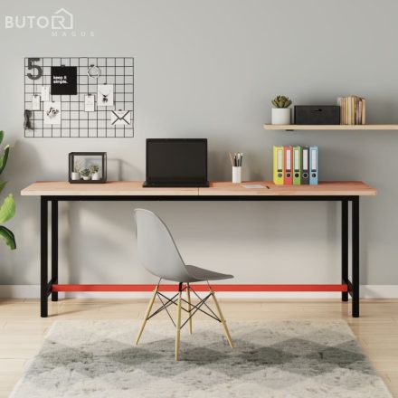 vidaXL tömör bükkfa íróasztallap 200 x 55 x 2,5 cm