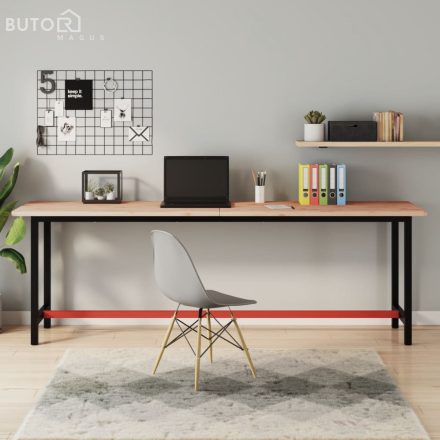 vidaXL tömör bükkfa íróasztallap 220 x 55 x 2,5 cm