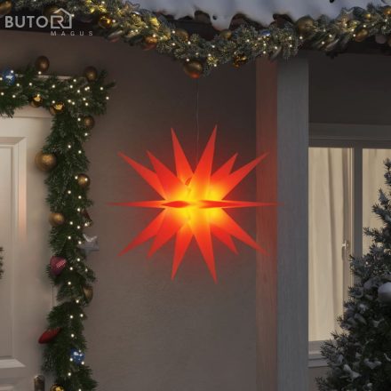 vidaXL összecsukható piros karácsonyi lámpa LED-del 100 cm