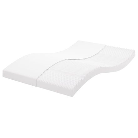 vidaXL fehér 7 zónás 20 ILD keménységű habmatrac 140 x 190 cm