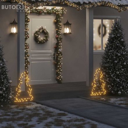 vidaXL karácsonyi fa fénydekoráció 80 LED 60 cm