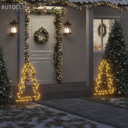 vidaXL karácsonyi fa fénydekoráció cövekkel 115 LED 90 cm