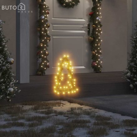 vidaXL karácsonyfa fénydekoráció 3 db cövekkel 50 LED 30 cm