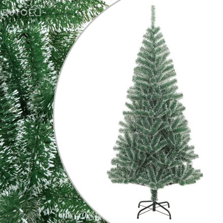 vidaXL zöld műkarácsonyfa hóval 240 cm