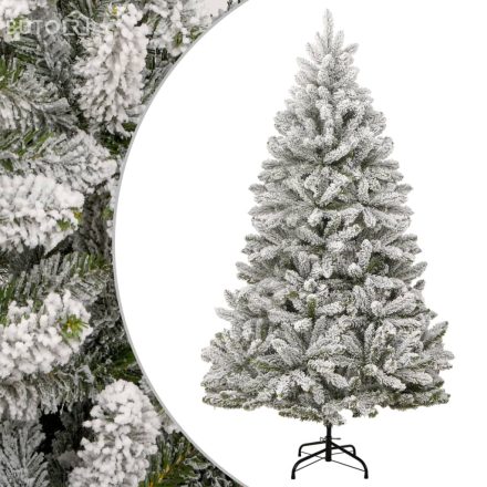 vidaXL csuklópántos műkarácsonyfa hóval 300 cm