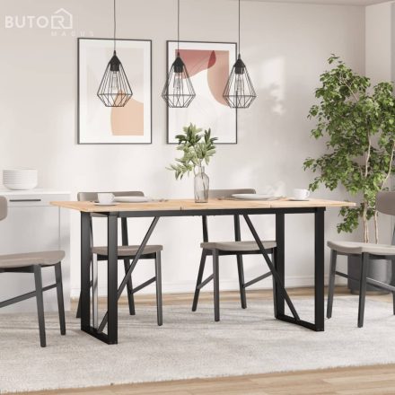 vidaXL acél étkezőasztallábak O-alakú vázzal 120 x 60 x 73 cm