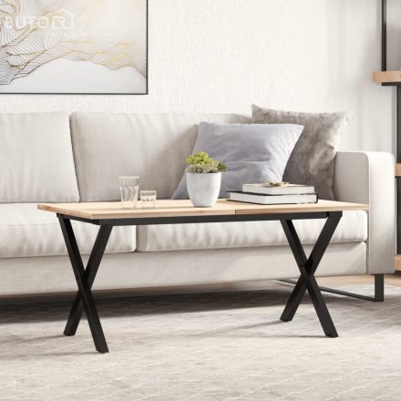vidaXL acél dohányzóasztallábak X-alakú vázzal 70 x 30 x 43 cm