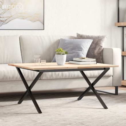 vidaXL acél dohányzóasztallábak X-alakú vázzal 80 x 70 x 43 cm