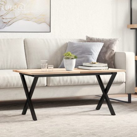 vidaXL acél dohányzóasztallábak X-alakú vázzal 80 x 40 x 43 cm